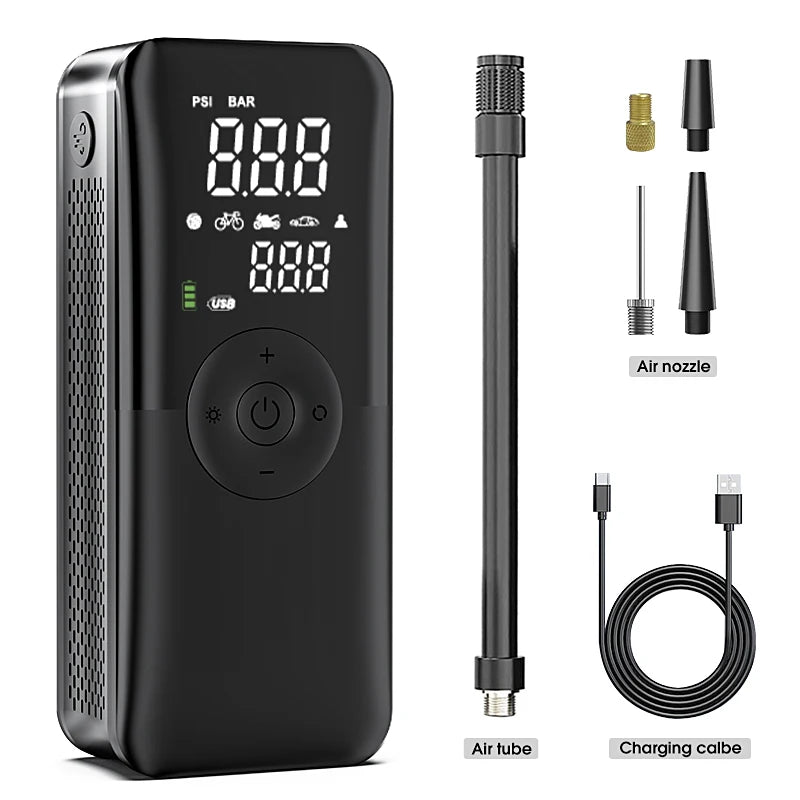 Shut Off Black/color Cordless Tire Inflator with Auto Shut-Off | PSI North